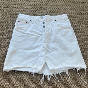 White denim skirt Sz 26